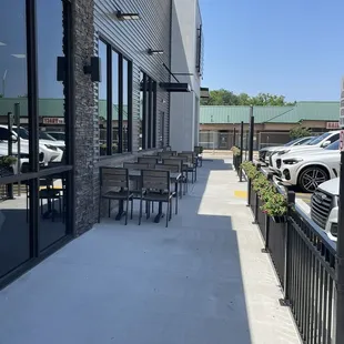 outside