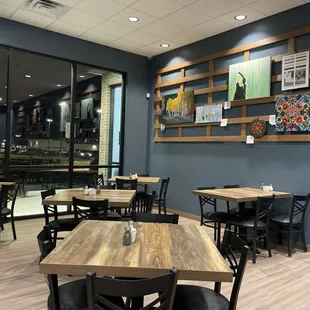 the interior of a restaurant