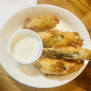 Fried Pickles (minus 1 pickle oops)
