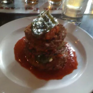 Crispy Eggplant Napoleon