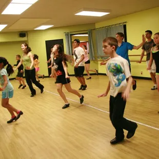 Students enjoying a Tap class at RCDA, one of many styles offered!