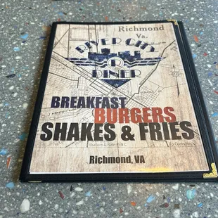 River City Diner Menu