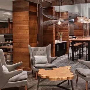 seating and bar area