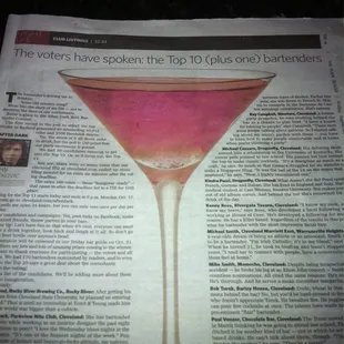 Michael is one of Top 10 bartenders in Ctown!