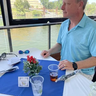 Getting ready for lunch.