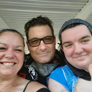 The Kingston Trio taking the Ice Cream Cruise on The River City Queen