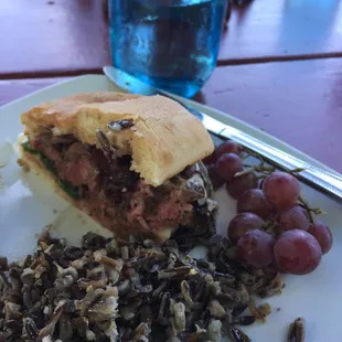 Ribeye sandwich with wild rice salad