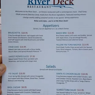 Menu front