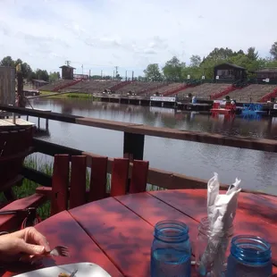 Enjoy the outdoor seating on a nice summer day.