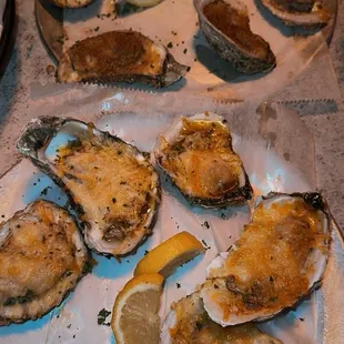 Garlic and bayou oysters