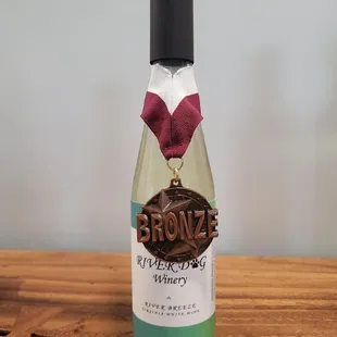 a bottle of brownie wine