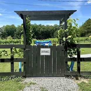 Entrance to the winery.