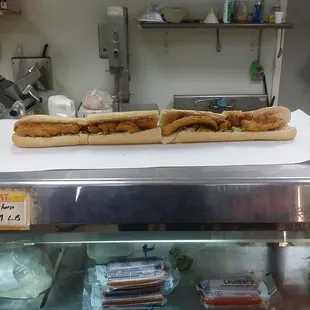 I love this place! 32 inch trout poboy.