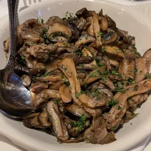 Mushroom  Shiitake , Crimini and Button Mushrooms in a Burgundy Butter Sauce