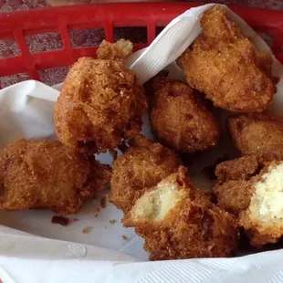 Tasty hushpuppies.