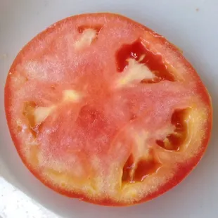 Not red. Not green. Not good. Weird white fuzzy look to it. I&apos;d rather it just didn&apos;t get put on the plate at all.