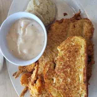 Chicken Fried Steak &amp; Skrimp