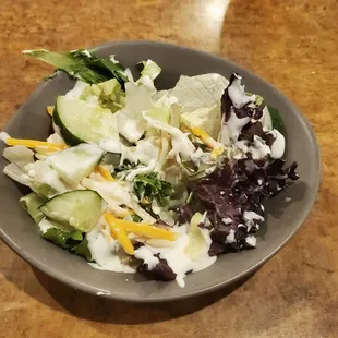 a salad in a bowl