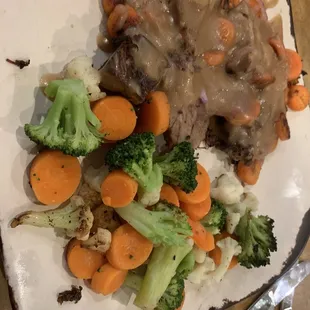 Pot roast dinner