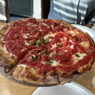 Pepperoni, ham, bacon and peppers just for me! :)