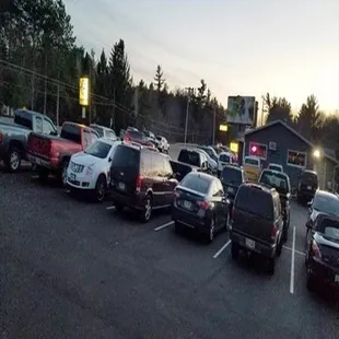 sushi and sashimi, outside