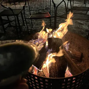 Firepit while waiting