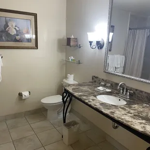 Bathroom is nice and big