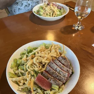 Asian chopped salad with ahi tuna