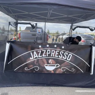 a man at a coffee shop