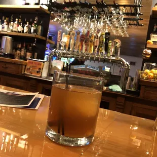 Maple bourbon old fashioned