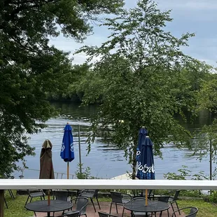 Tiki bar river view