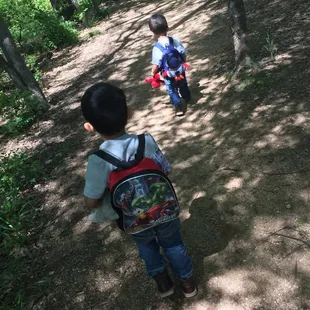Babies on the trail. Watch out for fire ants on the trails.