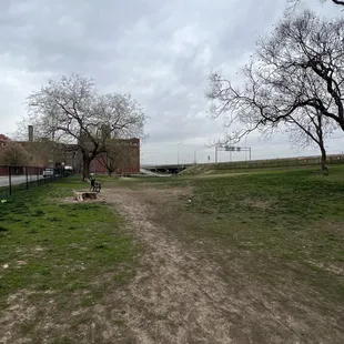 Long side of the park