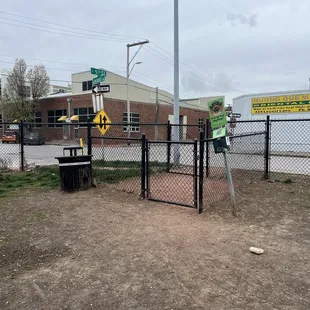 Entrance with dog waste bags