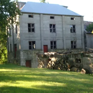 This is taken after the felling of the large hackberry which obscured the view of the flour mill...