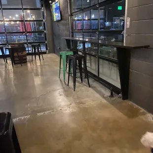 a view of the bar area