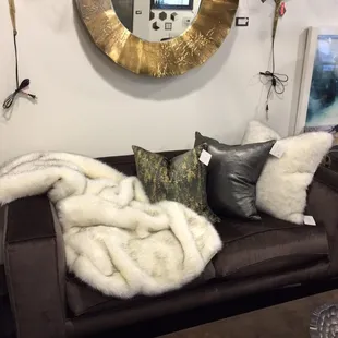 Faux fur throws &amp; other goods