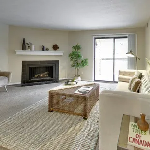 River Oaks features spacious open-concept floor plans with elegant fireplaces