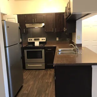 Kitchen in a 2 bedroom B-2 style