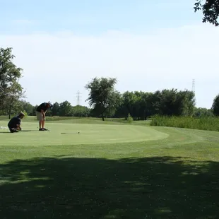 On Hole #1 Green for the BIRDIE!