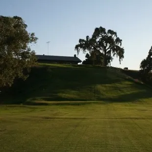 River Oaks Golf Course (Ceres, CA) - Looking back up at clubhouse from #10 fairway