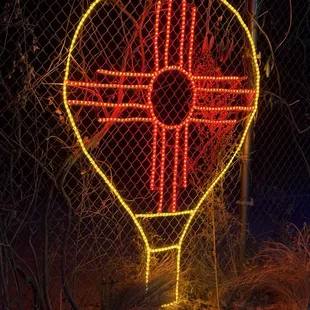 Hot air balloon marks the start of the local wildlife lights area