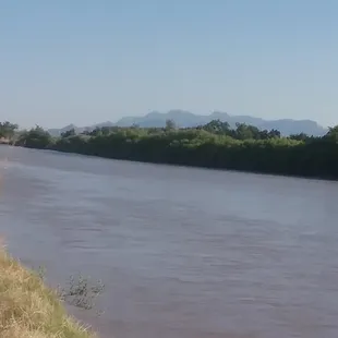 The Rio Grande is flowing