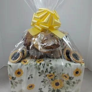 a basket of cookies