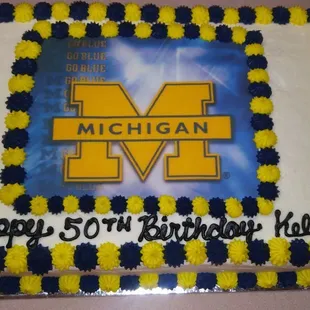 Half sheet cakes starting at $50