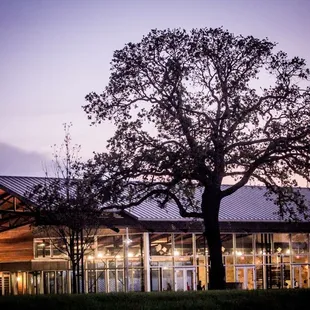 River Ranch Event Center after sundown.