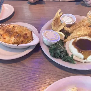 Fish n Chips with side of Mac n Cheese