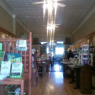 As seen from the front door of this beautiful little shop... and the latte is good too.