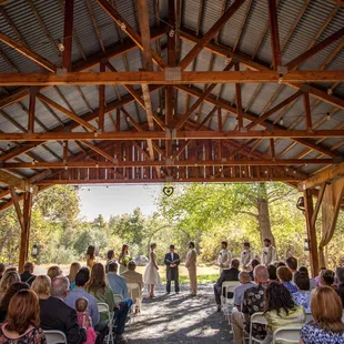 Ceremony site at the barn. Photos by http://davidkarnowski.com