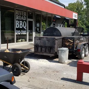 Exterior...outside tables only